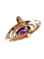 Eleganter Amethyst Ring in Original Vintage 14 Karat Roségold,  vrc189 vrc189