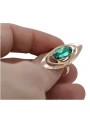 Anillo Esmeralda Exquisito en Oro Rosa Antiguo 14k vrc189 Vintage vrc189