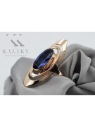 Saphir 14 Karat Vintage-Roségold Ring, Originales Design,  vrc189 vrc189