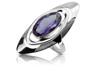 Bague en argent sterling vintage avec Alexandrite vrc189s