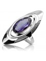 Bague en argent sterling vintage avec Alexandrite vrc189s