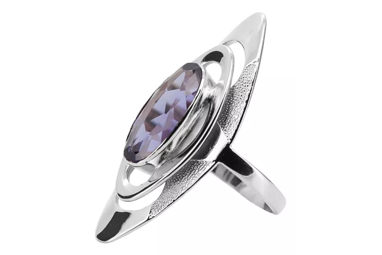 Bague en argent sterling vintage avec Alexandrite vrc189s