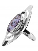 Bague en argent sterling vintage avec Alexandrite vrc189s