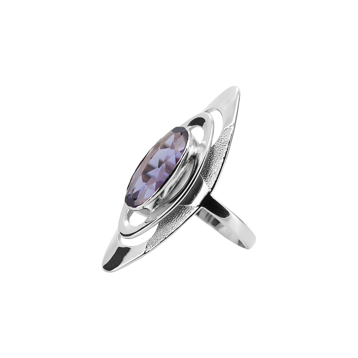 Bague en argent sterling vintage avec Alexandrite vrc189s