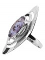 Bague en argent sterling vintage avec Alexandrite vrc189s