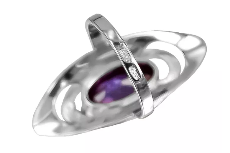 Bague en argent sterling vintage avec Alexandrite vrc189s