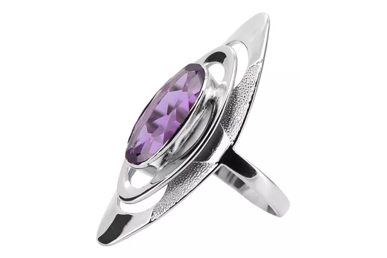 Vintage 925 Sterling Silber, Amethyst, verschiedene Steine Ring vrc189s