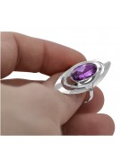 Vintage 925 Sterling Silber, Amethyst, verschiedene Steine Ring vrc189s