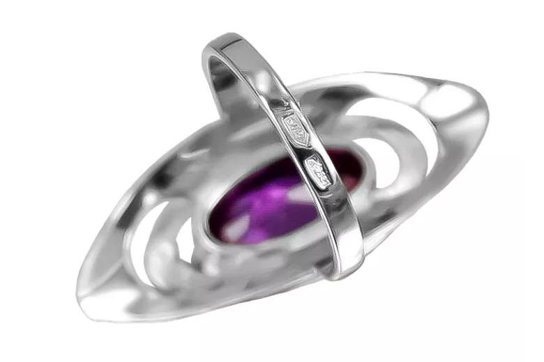 Vintage 925 Sterling Silber, Amethyst, verschiedene Steine Ring vrc189s