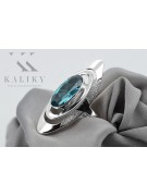 925 Sterling Silber, Aquamarin Ring - Vintage Stil vrc189s