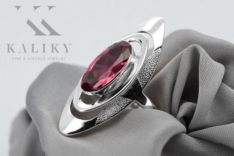 Sterling Silver 925, Ruby Gemstone Ring vrc189s