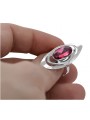 Bague en Argent Sterling avec Rubis Vintage vrc189s