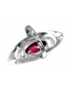 Bague en Argent Sterling avec Rubis Vintage vrc189s