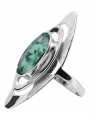 925 Sterling Silber Smaragd Ring, 62.10.10.T vrc189s