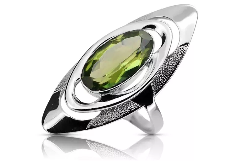 Inel vintage din argint 925, Peridot galben vrc189s