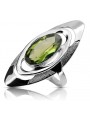 Inel vintage din argint 925, Peridot galben vrc189s