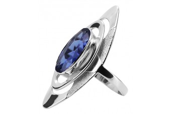 Sterling Silver 925 Sapphire Gemstone Ring vrc189s