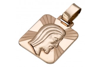 Jezus Medaillon Ikone Anhänger ★ zlotychlopak.pl ★ Gold 585 333 niedriger Preis