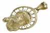 Ikona medalionu Jezusa z 14-karatowego żółtego złota pj008y