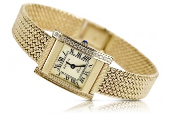 Sunny 14k Gold 585 Geneve Timepiece for Her lw035yy&lbw003y