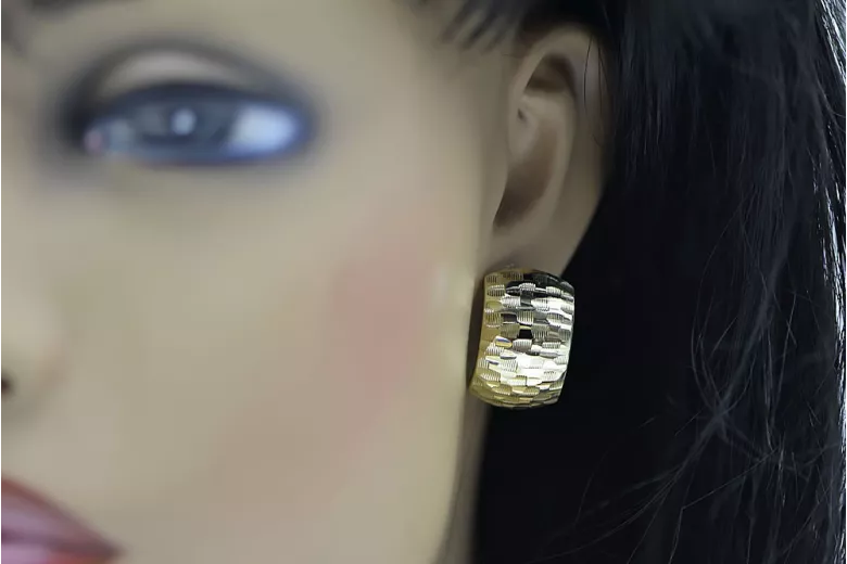 Gold earrings ★ zlotychlopak.pl ★ Gold sample 585 333 Low price!