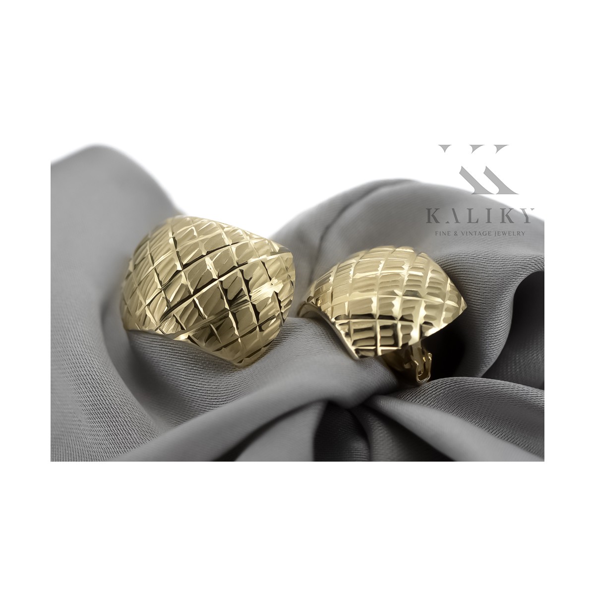 Boucles d'oreilles en or 14 carats ★ https://zlotychlopak.pl/fr/ ★ Or fin 585 333 Pas cher !