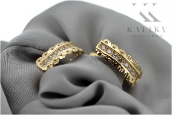 Pendientes de Oro Amarillo 14k con Circonita cec009y