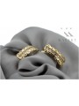 14K Yellow Gold Zirco Earrings cec009y