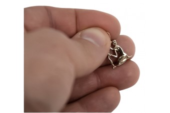 "Vintage Zodiac Anhänger aus originales 14 Karat Roségold - Keine Steine" vzp004 vzp004