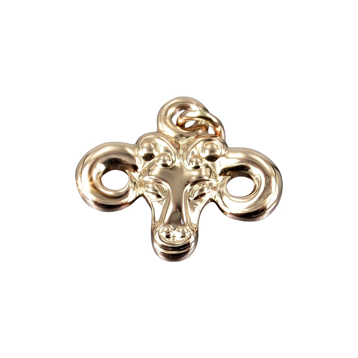 "Colgante Original de Aries en Oro Rosa Antiguo de 14k Sin Piedras" vzp008 vzp008