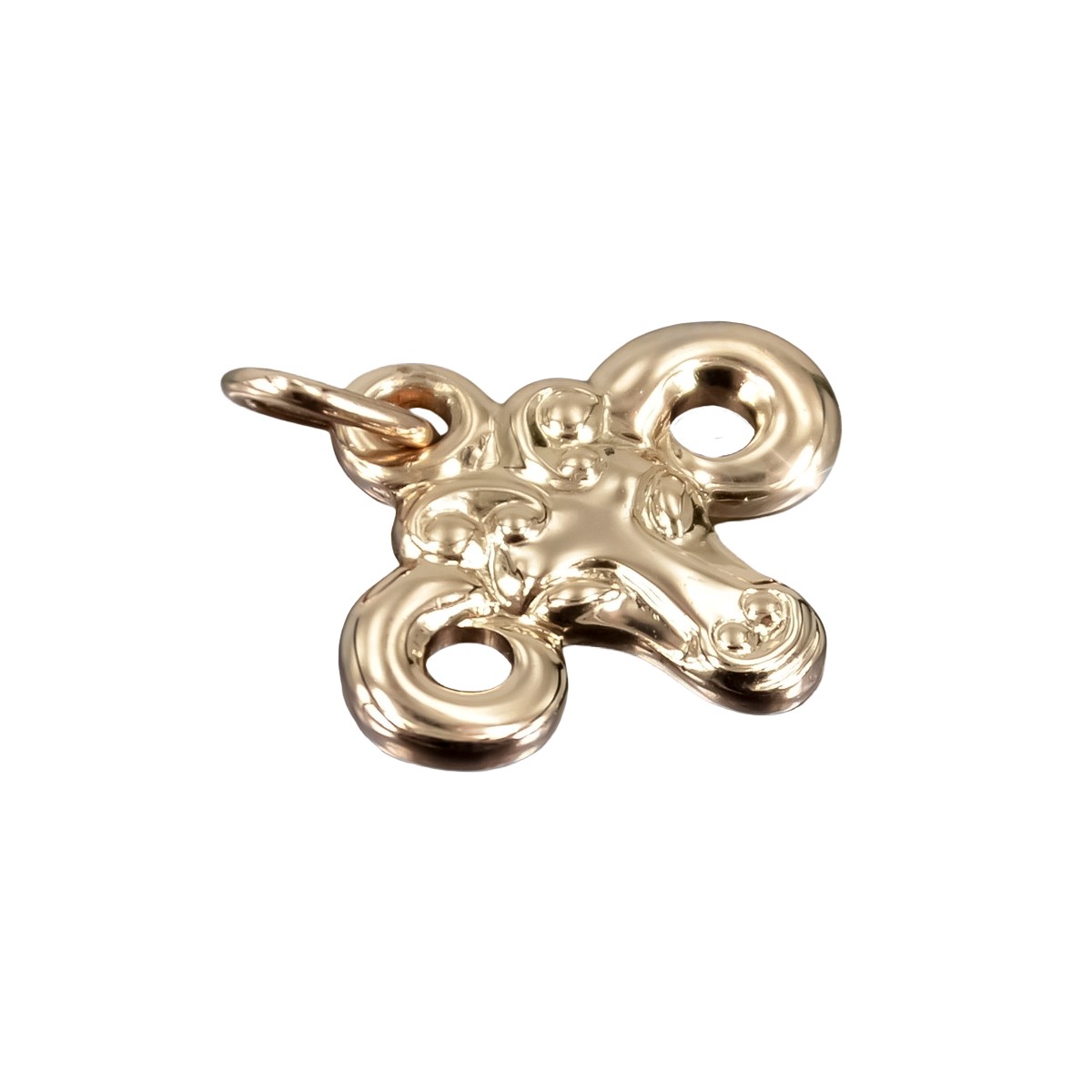 "Colgante Original de Aries en Oro Rosa Antiguo de 14k Sin Piedras" vzp008 vzp008