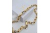 Italian Yellow White 14K Gold Unique Chain Collection cc053yw