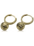 Gold earrings ★ zlotychlopak.pl ★ Gold sample 585 333 Low price!