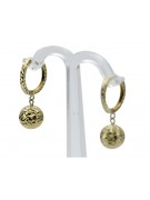 Gold earrings ★ zlotychlopak.pl ★ Gold sample 585 333 Low price!