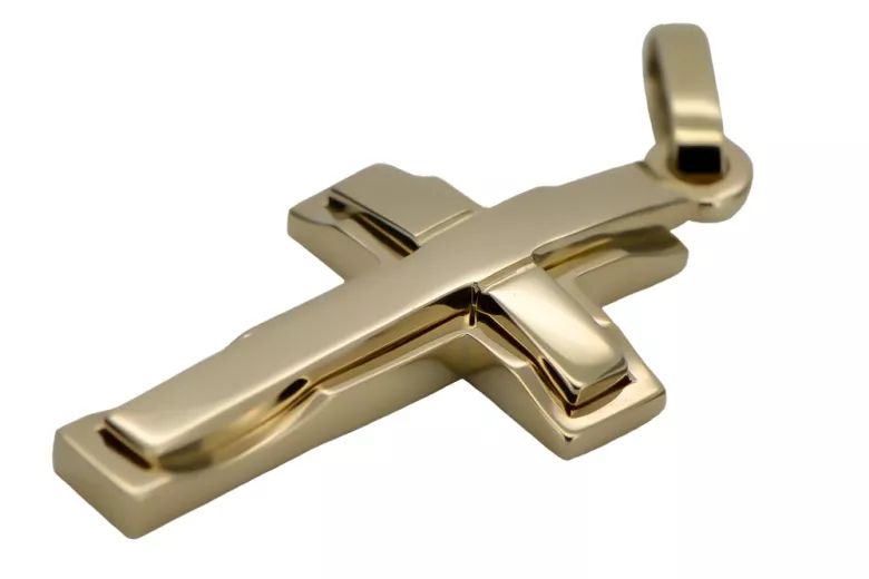 Golden Catholic Cross ★ russiangold.com ★ Gold 585 333 Low price