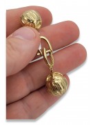 Pendientes de oro de 14k ★ https://zlotychlopak.pl/es/ ★ Oro fino 585 333 ¡Barato!