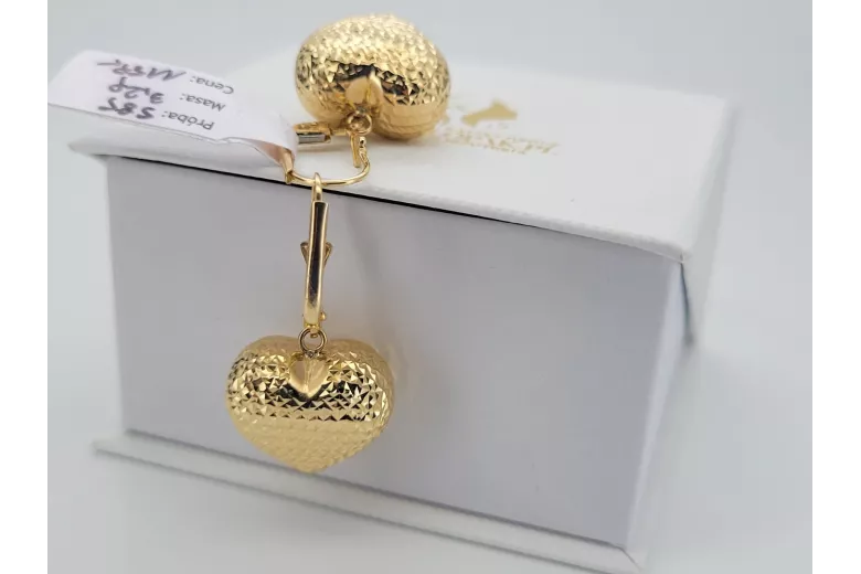 Gold earrings ★ zlotychlopak.pl ★ Gold sample 585 333 Low price!