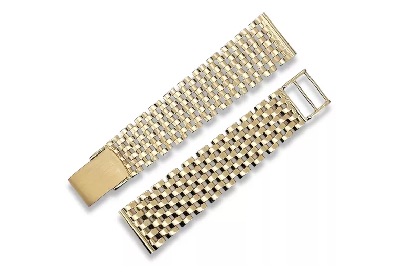 14 Karat Gelbgold Verstellbares Armband mbw005y