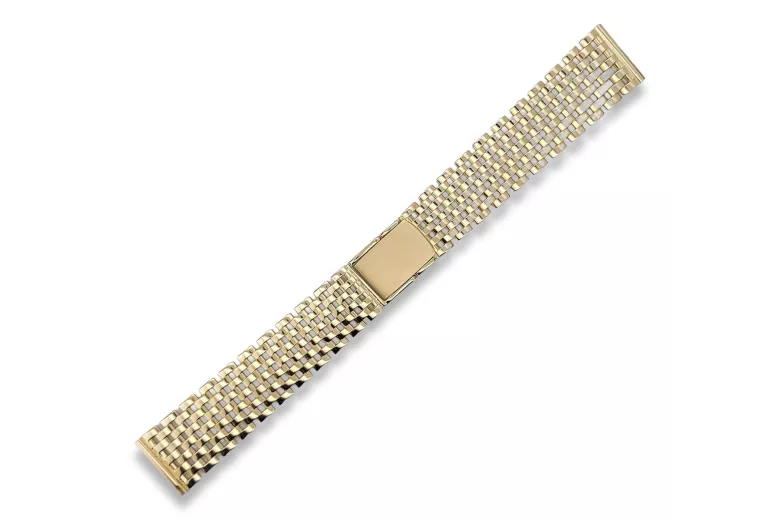 14K Yellow Gold Adjustable Bracelet for Men mbw005y