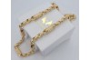 Italienische Gelbgold Bizantino-Gotik Kette, 14 Karat cc057y