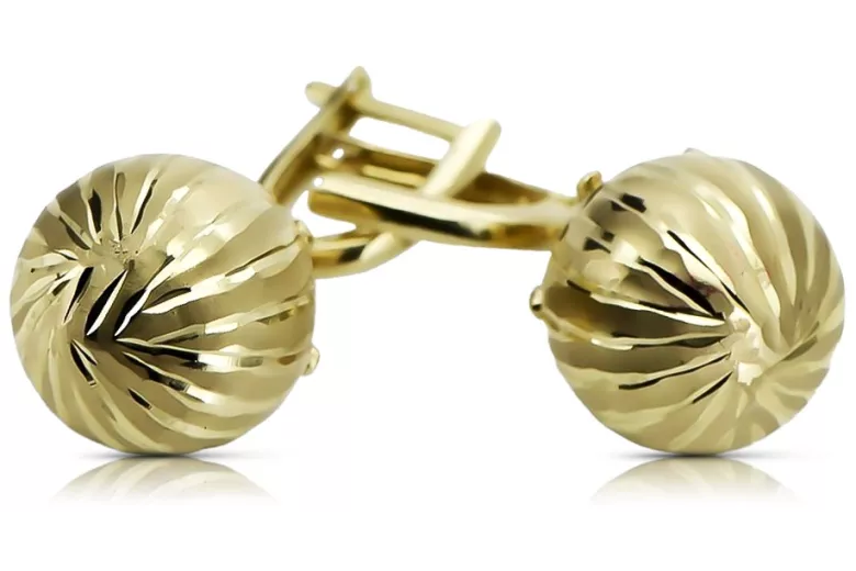 Pendientes de oro de 14k ★ https://zlotychlopak.pl/es/ ★ Oro fino 585 333 ¡Barato!