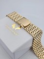 14K Yellow Gold Adjustable Man's Watch Bracelet mbw013yo