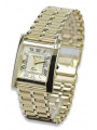 Reloj de pulsera en oro amarillo de 14k para hombre "Geneve" mw009y&mbw007y21cm