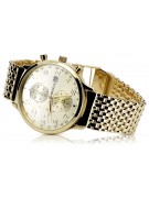 Montre en or jaune 14k 585 pour hommes Geneve mw005ydy&mbw013yo