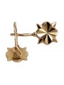 "Original Vintage No Stone 14K Rose Gold Flower Earrings" ven002 ven002