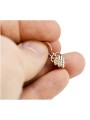 "Keine Steine, Originales Vintage-Roségold 14k 585 Gold Blatt Ohrringe" ven009 ven009