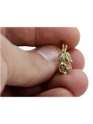 "Elegantes Aretes de Oro Rosa Antiguo Original de 14k en Forma de Rosa" ven010ry ven010ry