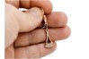 Оригинальные винтажные серьги из розового золота 14k 585 без камней ven011 ven011