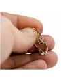 "Originales Vintage-Roségold 14k 585 Gold Keine Steine Ohrringe" ven018 ven018