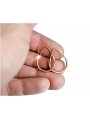 "No Stones, 14K Rose Gold Original Vintage Hoop Earrings" ven021 ven021